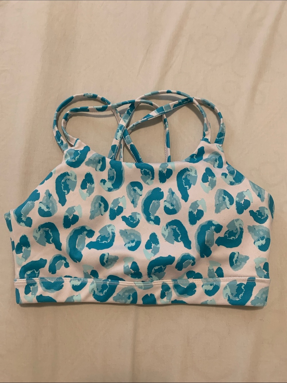 Gottex blue cheetah sports bra! NEW